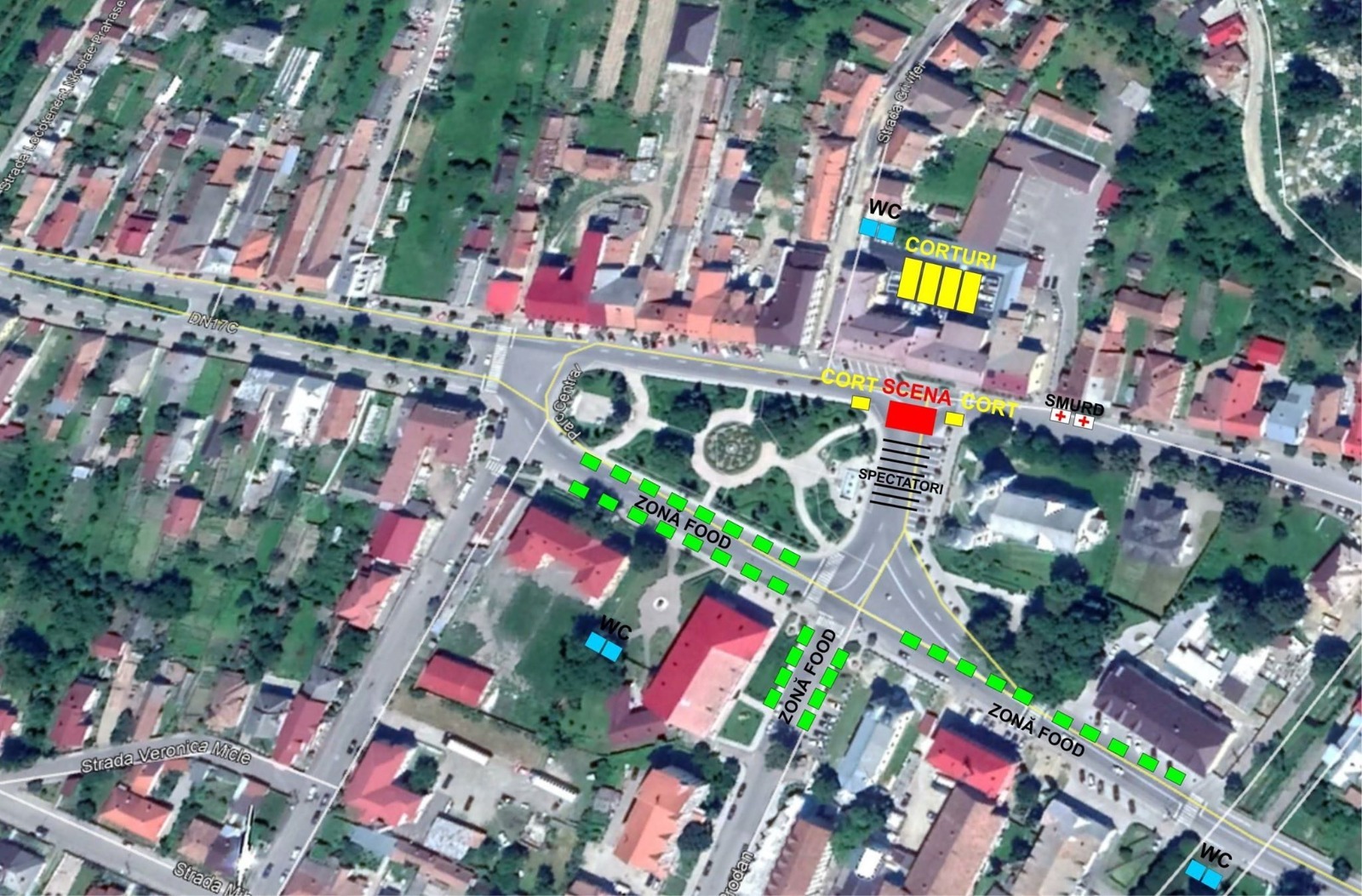 estricții de trafic pe DN17C în centrul orașului Năsăud pentru Zilele Orașului 2026